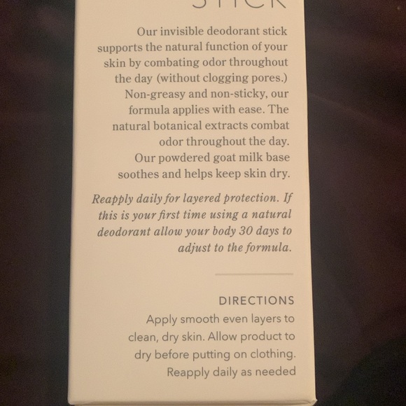 Beekman 1802 milk stick invisible deodorant - Picture 6 of 7